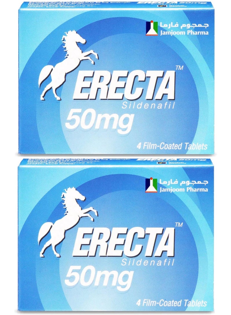 ERECTA Pack Of 2 Erecta 50 mg 4 Tablet - Image 1